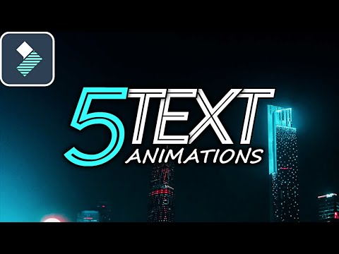 5 Easy TEXT/TITLE Animations in Filmora 11 Tutorial