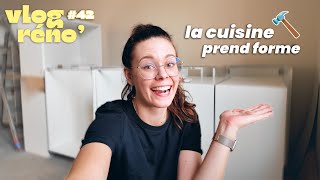 VLOG Réno • Mur, sol & cuisine : comme ça avance !! #42