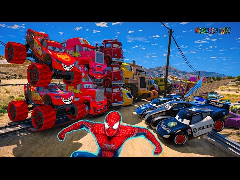 Disney Pixar Cars McQueen | Lightning McQueen | Disney Pixar Cars 3 Monster Truck and Friends Racing