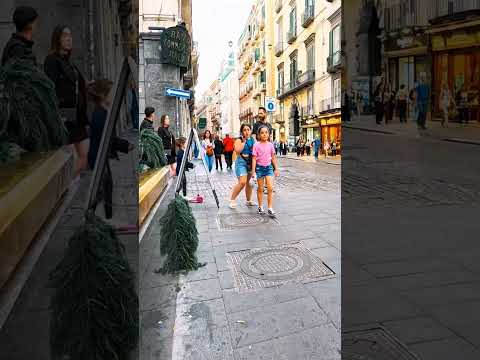 Pianta scherzo Napoli 😂#paura #humor #scherzo #bushman #bushmanprank #prank #pranks #reaction #fyp