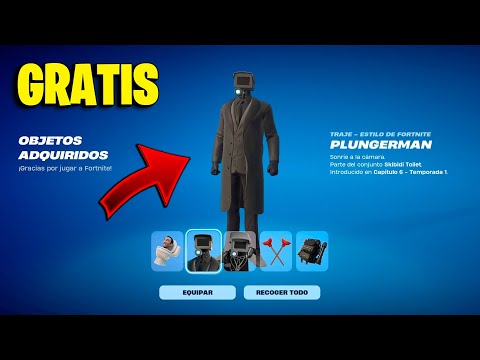 ✅COMO CONSEGUIR *LOTE SKIBIDI TOILET* GRATIS EN FORTNITE / CAPITULO 6 TEMPORADA 1