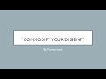 Countercultural Marketing and Commodification