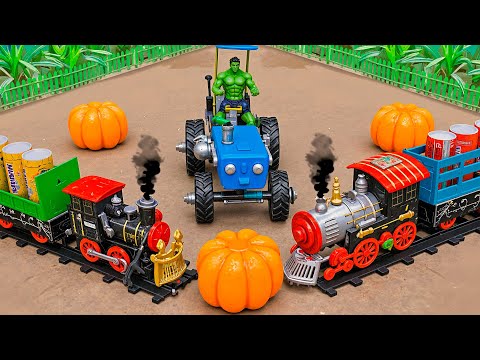 Diy tractor mini Bulldozer to making concrete road 2025 | Construction Vehicles, Road Roller #21