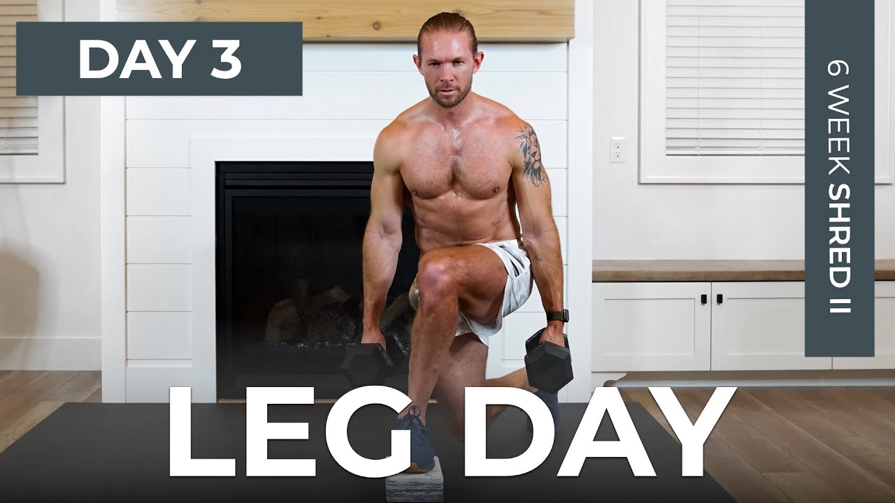 Day 4: 30 Min Superset Leg Day Workout at Home 6 Week Shred II Program - TIFF x DAN