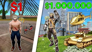 $1 Military to $1,000,000 in ROPE HERO MAFIA CITY WARS