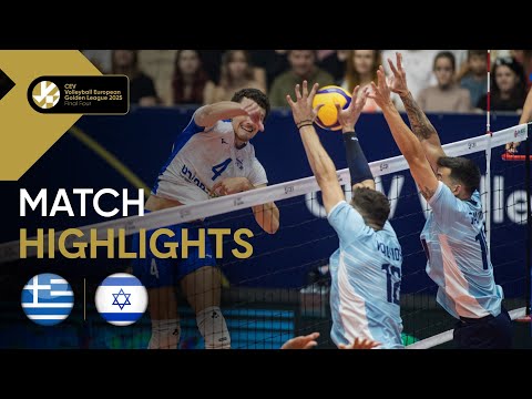 Highlights | Greece vs. Israel - CEV Volleyball European Golden League 2025 | Men | Bronze Medal