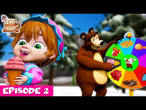 Jenny and the Bear Jackson - 👧 Spin the Wheel ( Challenge ) 🐻 🎬 NEW EPISODE - 2 🎬 Best Cartoon