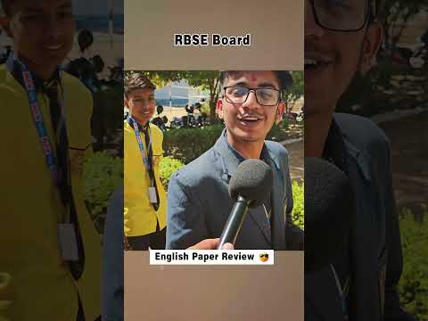 10th RBSE English Paper Review 😎 | Wait For Last Review  #sikarstudent #shorts #boardexam2025