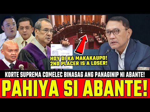 KAKAPASOK LANG! K0rteSuprema KumiL0s na? COMELEC Roque Binasag Pangarap ni Abante? Di Maipopr0kLama?