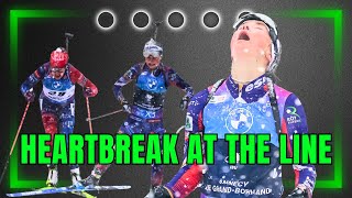 Jeanne Richard with an absolute heartbreaker at the end of the Mass Start