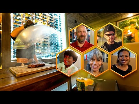 CHURRASCARIA COM A FAMILIA TODA DELA!