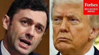 YouTube video thumbnail: Jon Ossoff Lets Loose on Trump Amidst Reports of Georgia Election Denialism Speech