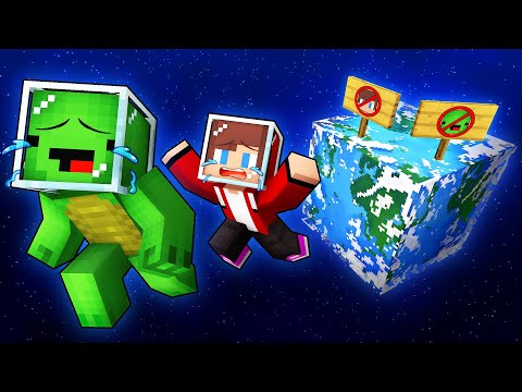 Mikey and JJ Were Kicked Out of the Planet in Minecraft (Maizen)