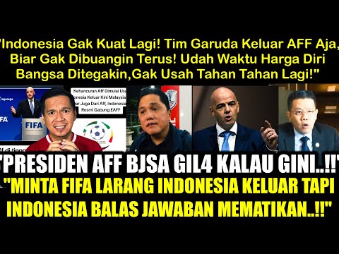 Presiden AFF Bisa Gila‼️FIFA Larang Indonesia Keluar, Tapi Indonesia Balas dengan Jawaban Mematikan!