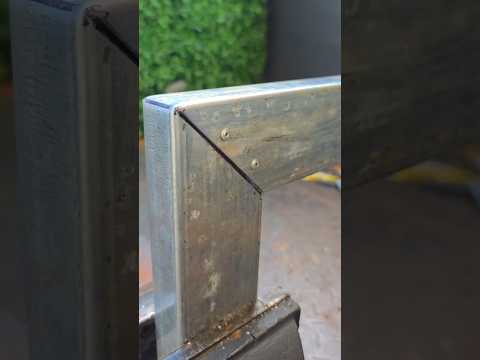 90ยฐ Connection with ripet nail. #welding #metalwork #cuttingskills #tipsandtricks