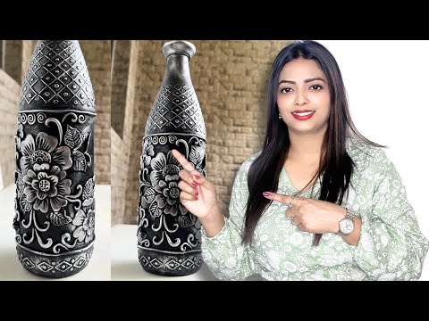 DIY Beautiful Vase from a Glass Bottle | Easy Upcycled Home Decor Idea