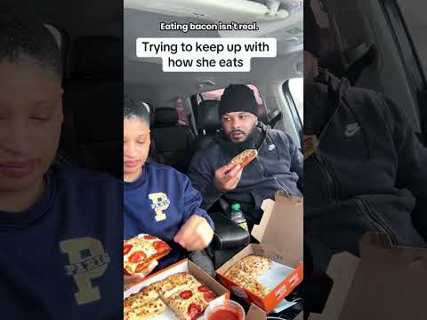 Trying to keep up with my girlfriend’s eating space #couplecomedy #usaus #couplechallenge #fyp