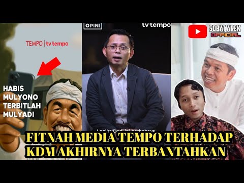Memalukan! Fitnah Media Tempo terhadap KDM akhirnya terbantahkan. Tempo kekurangan Dana?