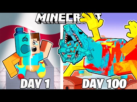 I Survived 100 Days as DOEY the DOUGHMAN in Minecraft!