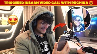 Triggered Insaan And Ruchika Rathore Funny Moment 😂| Triggered Insaan Video Call With Ruchika