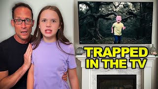 TRAPPED in the Television! My Son Got Stuck In the TV | the McCartys spooky compilation