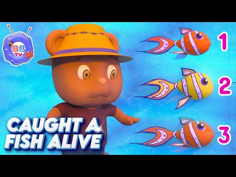 ONCE I CAUGHT A FISH ALIVE | @BBTVKIDS  Nursery Rhymes & Kids Songs #countingsongs  #nurseryrhymes