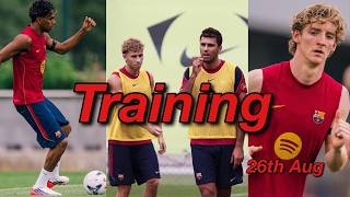 FC Barcelona Training 26 Aug: Rodri, Cancelo, Yamal, Pedri, Gordon  | Ready For Athletic Club Match