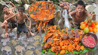 survival in the rainforest - Cooking Frog Jungle | Unique Flavors & Cultural Adventure