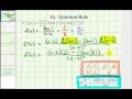 Understanding the Quotient Rule