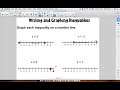 Exploring Writing and Graphing Inequalities