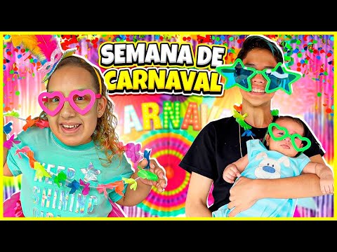 Fizemos uma semana de CARNAVAL * Como TUDO COMEÇOU! - Clau Santana e MC Divertida