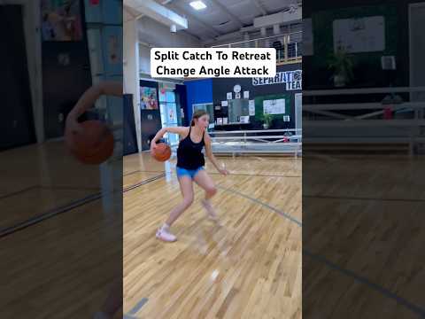 Split Catch To Retreat Change Angle Attack #elite #basketball #wbb #hoops #train