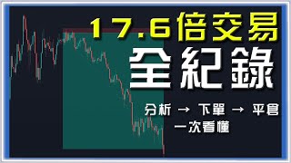 ░實盤全紀錄░ 我如何做出17.6倍交易？｜從分析、下單到平倉｜#裸K #風險報酬比 #交易紀律
