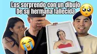 No se podían creer esto 😭✨ DIBUJÉ A SU HERMANA FALLECIDA Y LOS SORPRENDO ❤️✨