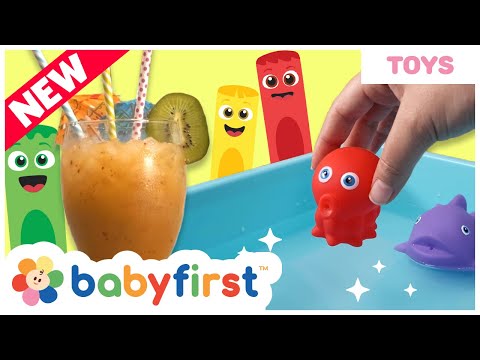 Toddler Learning Video | COLOR CREW MAGIC - Smoothie & Bath Toys | Games & Vehicles + | First Toys
