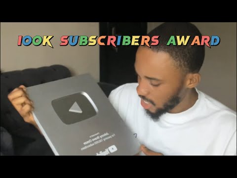 UNBOXING MY 100k subscribers Award