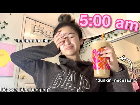 waking up at 5AM EVERYDAY for a week! *during online school*