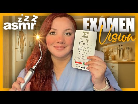 🌙 ASMR Examen de la VISTA Realista para Dormir |  Roleplay Voz Baja y Susurros