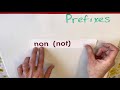 Exploring Prefixes: pre-, dis-, in-, im-, non-