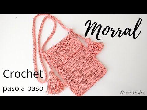 📌 Bolso morral tejido a crochet fácil
