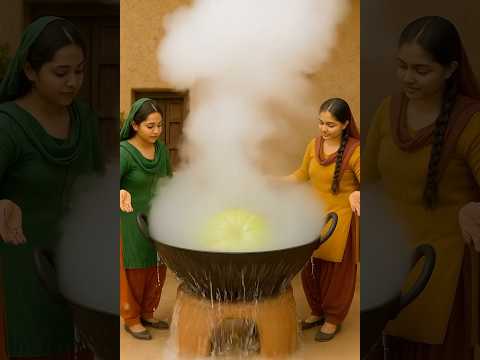 Tiny girls making giant Amla murabba #miniaturefood #aivideo #ai #trending