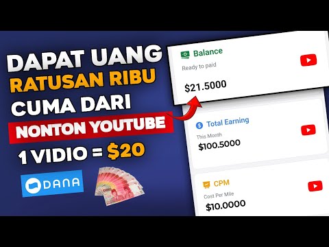 Dapat Uang Ratusan Ribu 🤑 Cuma Nonton Youtube  - Cara Menghasilkan Uang Dari Internet