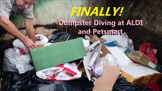 OMG WE ARE BACK IN THE DUMPSTER WITH FRUGAL DADDY  ~ ALDI AND PETSMART!