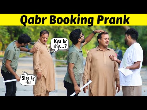 Qabar Booking Prank 😂 || Hilarious Reactions || by Iqbal Malik & Sharik Shah on @sharikshah