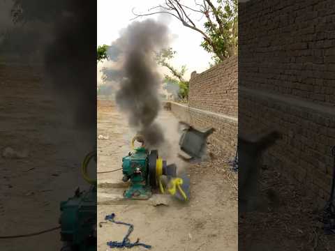 Dangerous experiment 😱 diesel engine starting chair