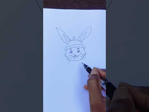 Cute Rabbit Drawing Tutorial  #howtodraw #bunnydrawing #rabbitportrait #easybunny #simplestepbystep