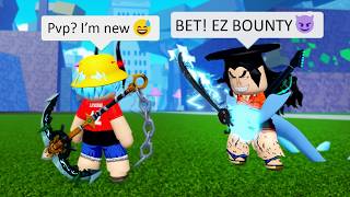 Pretending to Be a NOOB, Then DESTROYING Everyone in Blox Fruits
