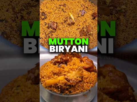 கொங்குநாடு ஸ்பெஷல் சீரக சம்பா மட்டன் பிரியாணி | Seeraga Samba Biryani | Hotel Mutton Biryani #shorts
