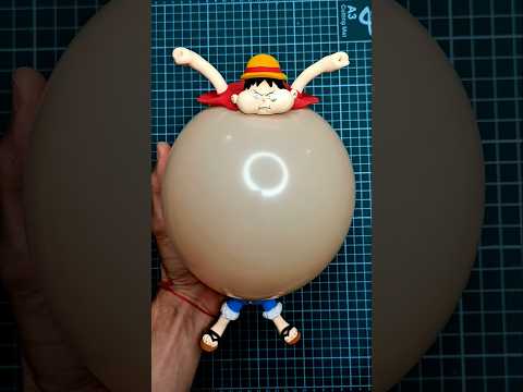 Hago figura de Luffy técnica Gomu Gomu globo. Manualidades One Piece