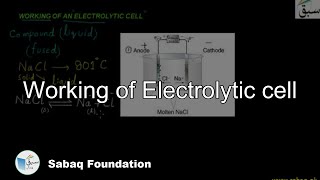 Working of Electrolytic cell